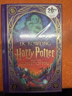Scholastic Harry Potter Goblet of Fire Illustrated Edition Hardcover by J.K. Ro…